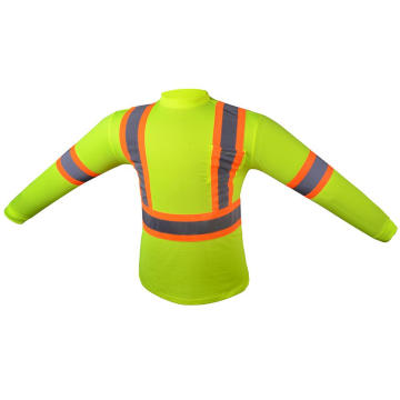 Hi Vis Work Рубашки с высокой видимостью рубашки с длинным рукавом